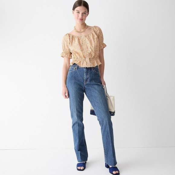J. Crew Full Length Demi Boot Jean in Kamari Wash 29P